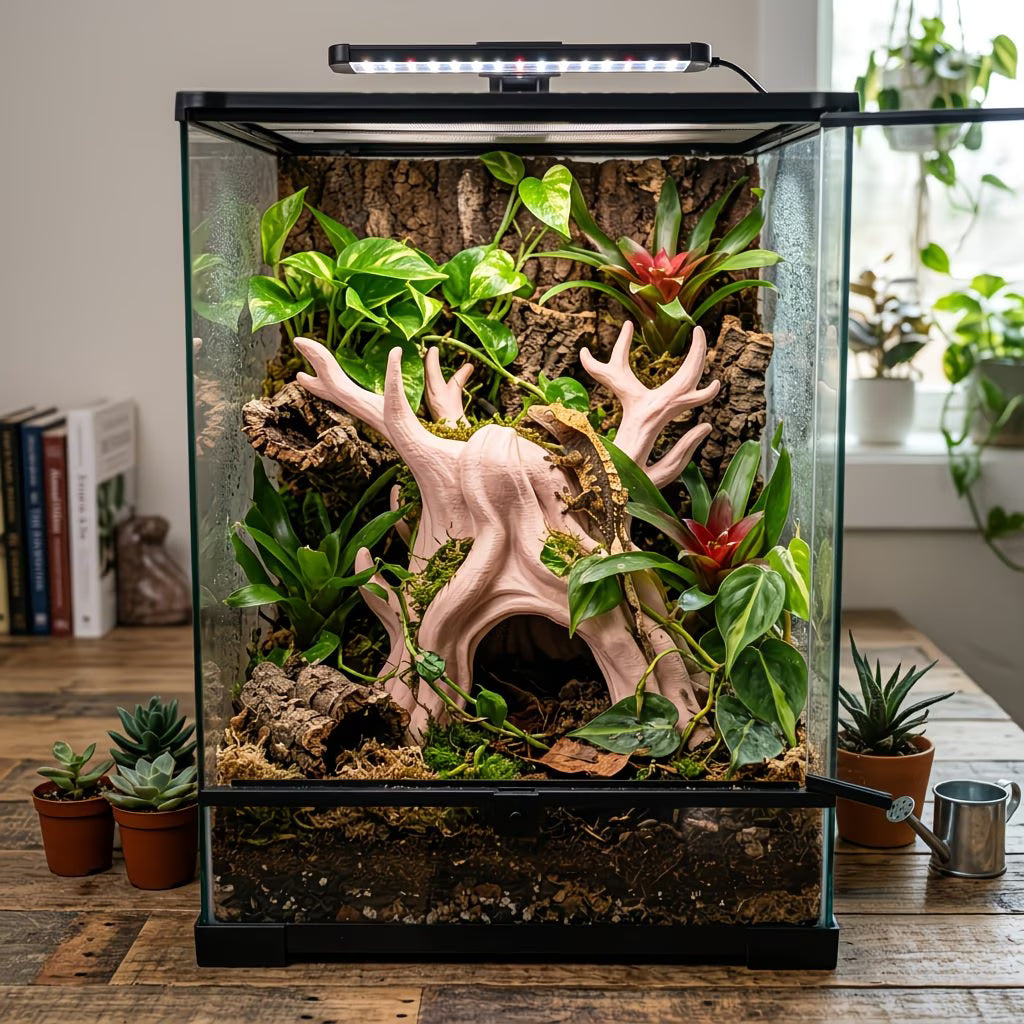 Decorative resin hideout for terrarium – Natural refuge for reptiles